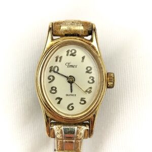 Timex Womens Gold Tone Watch Vintage Needs Battery